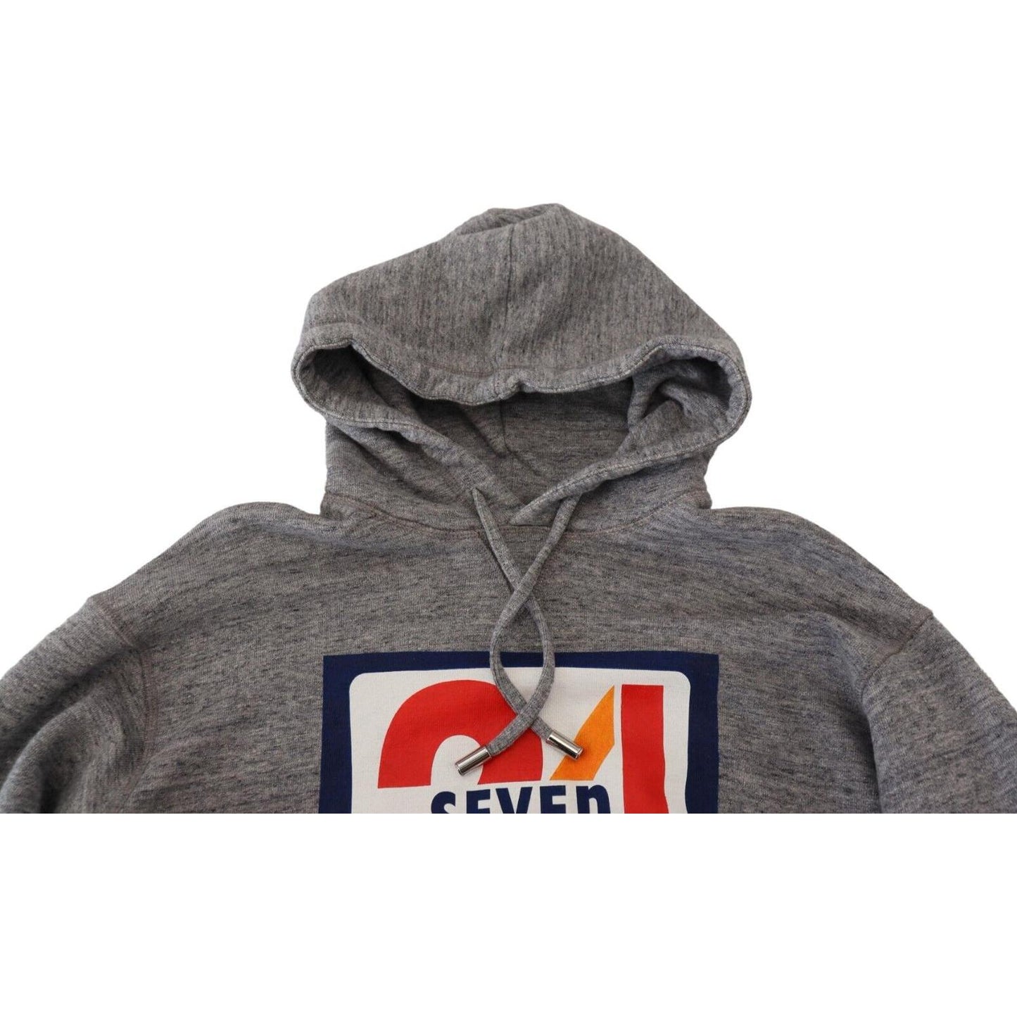 Dsquared² Gray Logo Print Cotton Hoodie Sweatshirt Sweater TSH83464-38