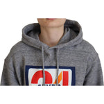 Dsquared² Gray Logo Print Cotton Hoodie Sweatshirt Sweater TSH83464-38