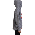 Dsquared² Gray Logo Print Cotton Hoodie Sweatshirt Sweater TSH83464-38
