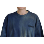 Dsquared² Blue Cotton Tie Dye Short Sleeves Lace T-shirt TSH83392-38