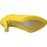 Dolce & Gabbana Yellow Crystal CINDERELLA Heels Pumps Shoes