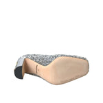Dolce & Gabbana Silver Sequin Embellished Heels Pumps Shoes