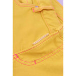 Dsquared² Yellow Cotton Low Waist Cropped Jennifer Denim Jeans PAN74512-38