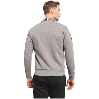 La Martina Gray Cotton Men's Sweater