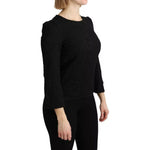 Dolce & Gabbana Black Lace Long Sleeves Blouse STAFF Top TSH4900-42