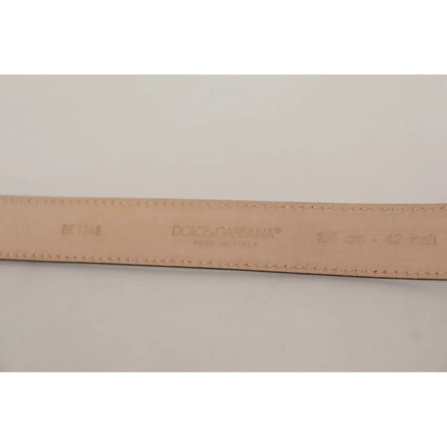 Dolce & Gabbana Black Classic Leather Silver Metal Buckle Belt