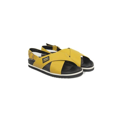 Cerruti 1881 Yellow Calfskin Women Sandal