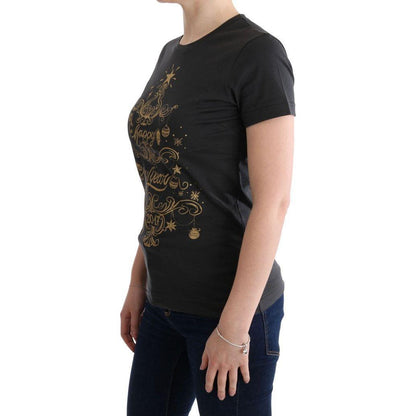 Dolce & Gabbana Gray Cotton 2017 Motive T-Shirt