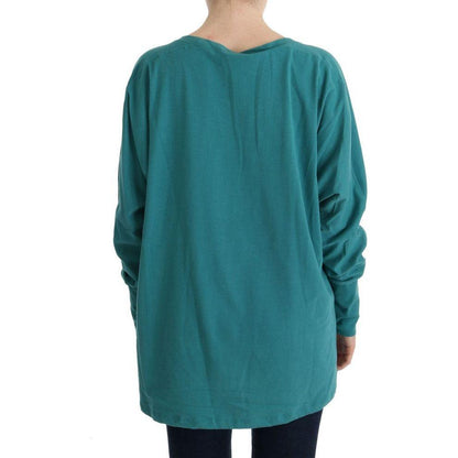 John Galliano Green Cotton Oversized Sweater 1728,67345645728,Clothing,Green,John Galliano,M,Material: 100% Cotton,New with tags,Sweaters - Clothing,Sweaters - Women - Clothing,Sweatshirts - Sweaters - Clothing,Women,Women - Clothing