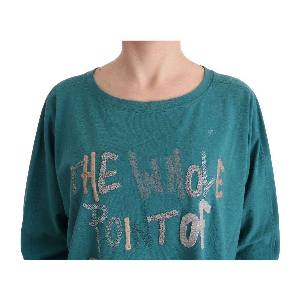 John Galliano Green Cotton Oversized Sweater 1728,67345645728,Clothing,Green,John Galliano,M,Material: 100% Cotton,New with tags,Sweaters - Clothing,Sweaters - Women - Clothing,Sweatshirts - Sweaters - Clothing,Women,Women - Clothing