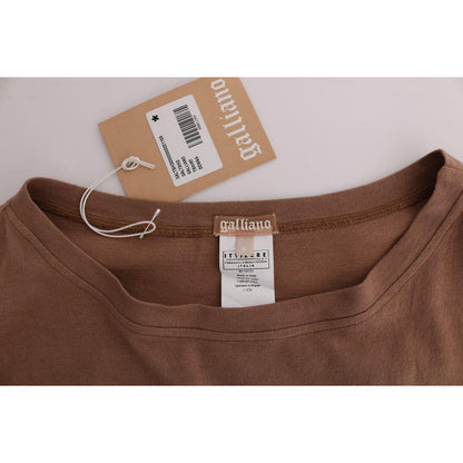 John Galliano Brown Cotton Studded Sweater 1728,67345645728,Brown,Clothing,John Galliano,Material: 100% Cotton,New with tags,S,Sweaters - Clothing,Sweaters - Women - Clothing,Sweatshirts - Sweaters - Clothing,Women,Women - Clothing,XS
