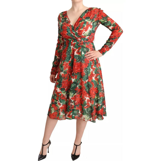 Dolce & Gabbana Multicolor Portofino-Print Shift Dress DR28281-40