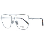 Maje Silver Women Glasses Frame, aviator style, metal full-rim, silver color, demo lenses, includes branded case.