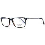Hackett Black Men Glasses Frame, full-rim acetate rectangular design, demo lenses, 53-17-145 fit, with branded case