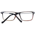 Hackett Black Men Glasses Frame, full-rim acetate with demo plastic lenses, size 53-17-145, includes branded case.
