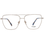 Maje Gold Women Glasses Frame in full-rim aviator style with metal frame and demo lenses, includes branded case.