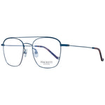 Hackett Blue Men Glasses Frame in stainless steel, full-rim aviator style with demo lenses, blue color, includes branded case, size 51-19-145.