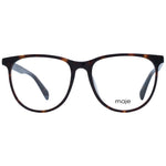 Maje Brown Women Glasses Frame, full-rim acetate style with 53mm lens width, featuring round design and includes branded case.