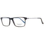 Hackett Brown Men Glasses Frame, full-rim acetate frame, brown color, rectangular shape, demo lenses, includes branded case