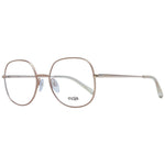 Maje Gold Women Glasses Frame in full-rim stainless steel with square design, featuring 54-18-135 size, demo lenses, and branded case.