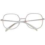 Maje Gold Women Glasses Frame with full-rim stainless steel square design. Includes demo plastic lenses and branded case.