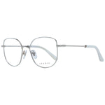 Sandro White Women Glasses Frame, full-rim square style in white stainless steel with demo lenses. Frame size 51-17-135, includes branded case.