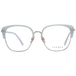 Sandro White Women Glasses Frame featuring white stainless steel and full-rim browline design with demo lenses.