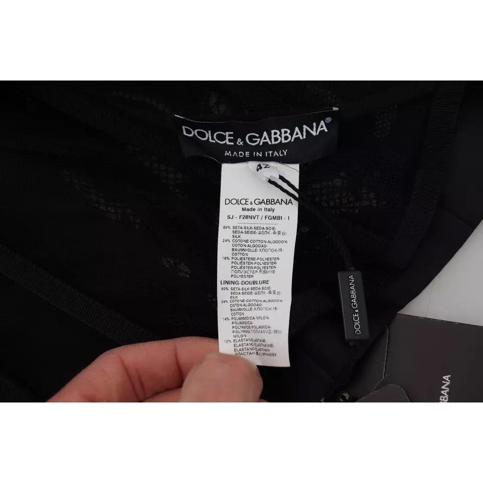 Dolce & Gabbana Black Lace Sheer Corset Organza Silk Jacket JKT 3000-42