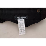 Dolce & Gabbana Brown Skinny Men Cotton Stretch Pants PAN73370-50