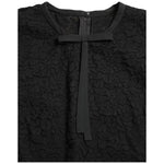 Dolce & Gabbana Black Floral Lace Blouse T-shirt Staff Top TSH4899-38