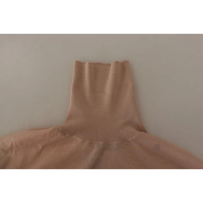 Dolce & Gabbana Beige Cashmere Turtleneck Pullover Sweater