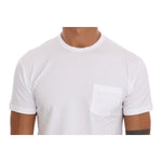 Daniele Alessandrini White Cotton Crewneck T-Shirt TSH1326-1
