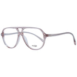 Maje Beige Women Glasses Frame in acetate, aviator style, full-rim design with demo lenses and branded case included.