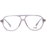 Maje Beige Women Glasses Frame in acetate with full-rim aviator style, includes branded case.