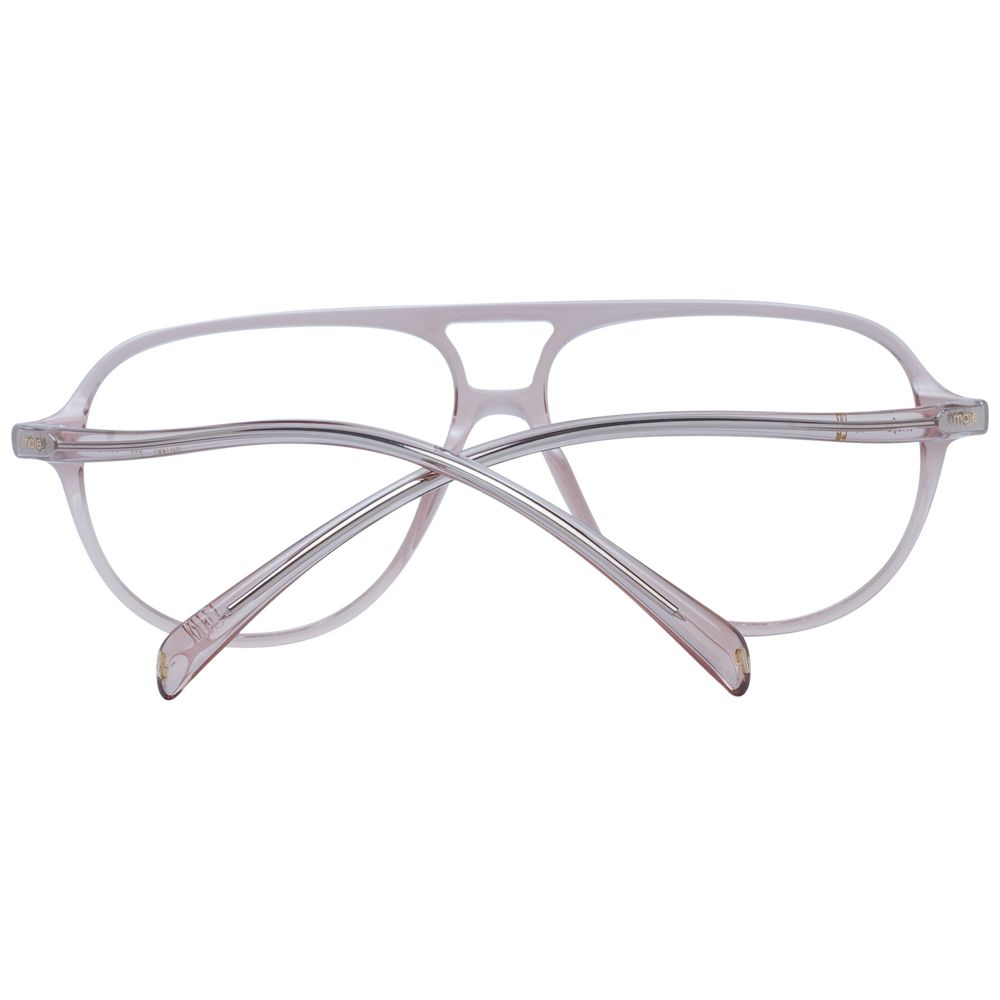 Maje Beige Women Glasses Frame in acetate full-rim aviator style with demo lenses. Includes branded case.