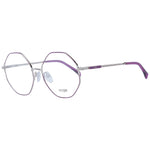 Maje Purple Women Glasses Frame, geometric full-rim, metal frame, purple demo lenses, stylish eyewear, includes branded case.
