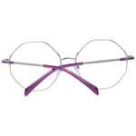 Maje Purple Women Glasses Frame, full-rim geometric style, metal frame, demo lenses, 55-17-135 size, with branded case.