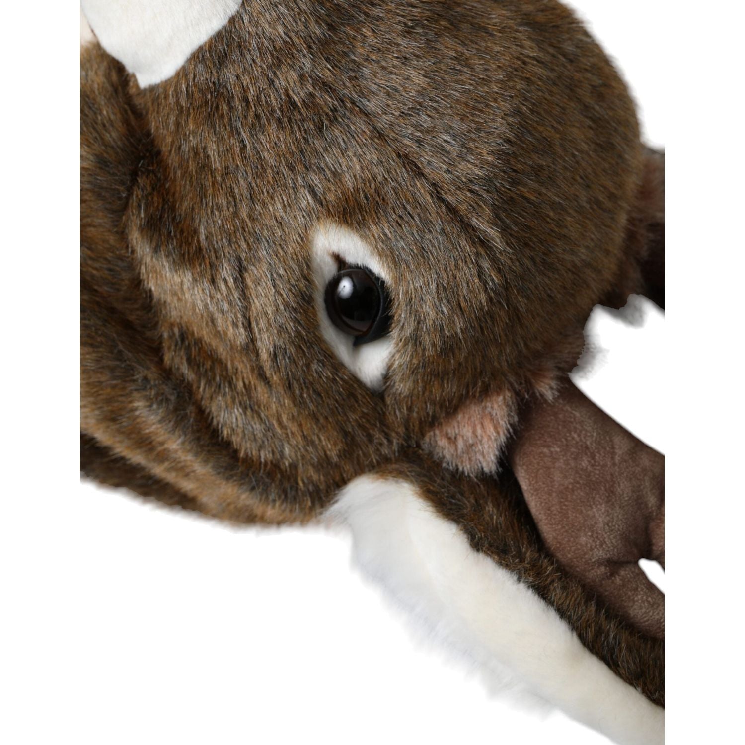 قبعة دولتشي آند غابانا ذات الفراء الصناعي على شكل غزال بني اللون