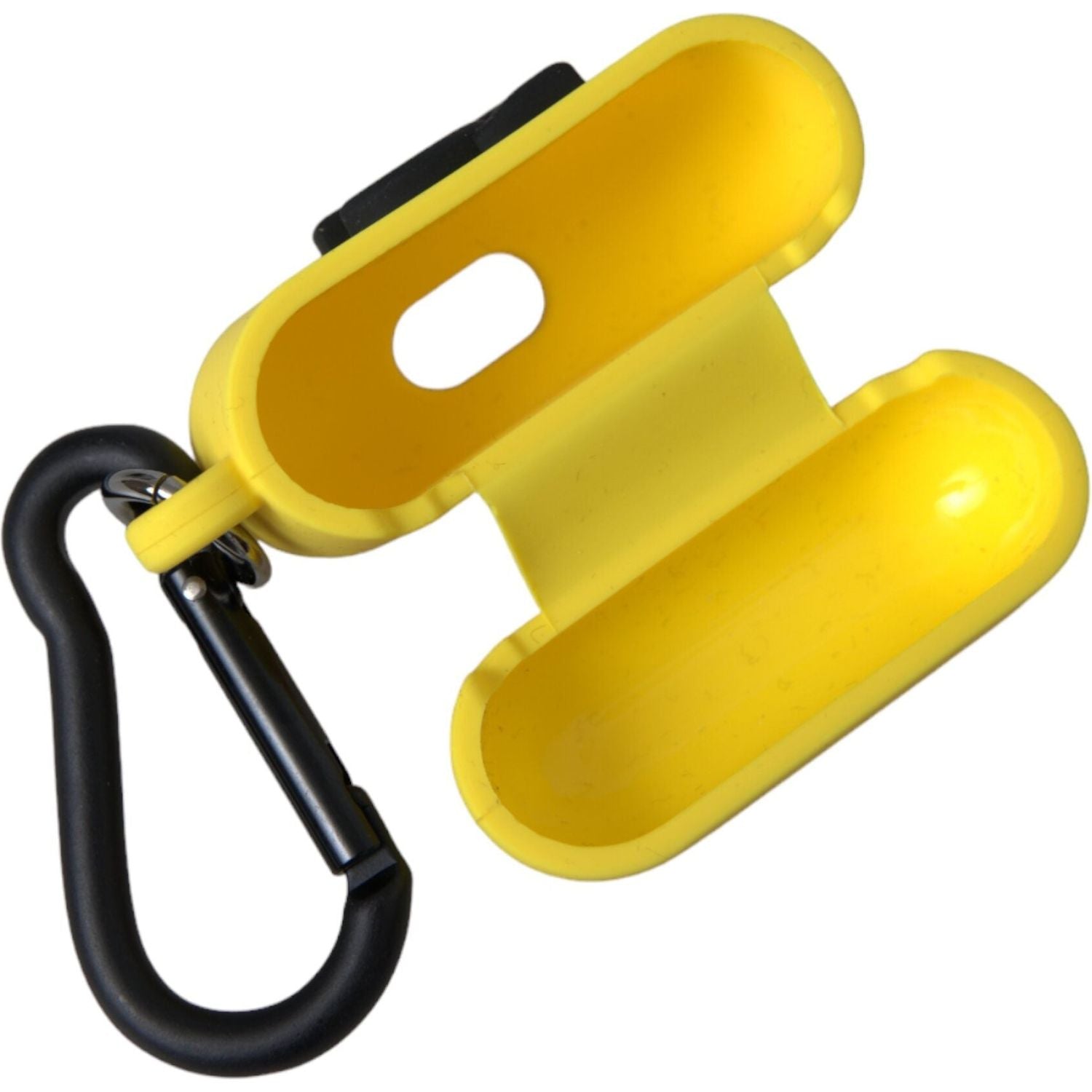 حافظة Airpods من السيليكون باللون الأصفر من Dolce &amp; Gabbana منقوش عليها شعار