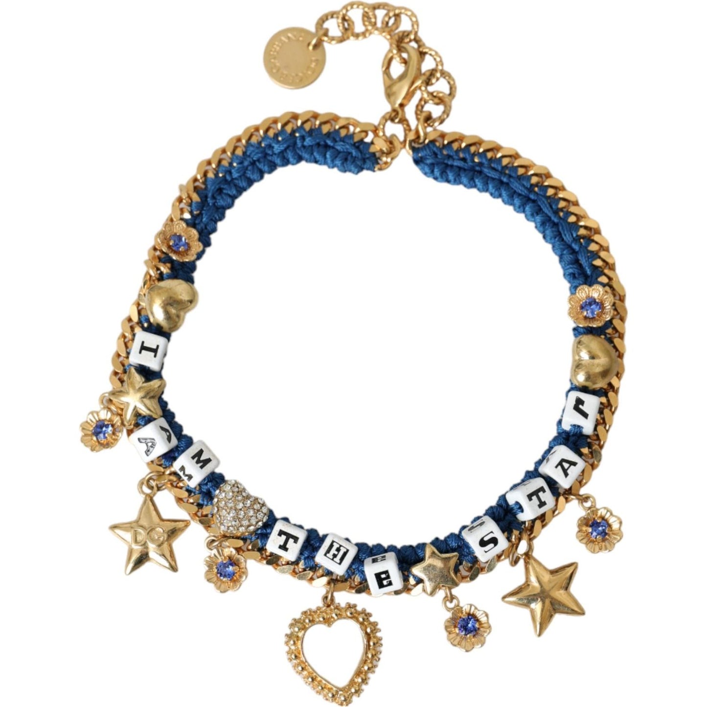 Dolce & Gabbana Gold Tone Brass Chain Iam The Star Bracelet Bracelet