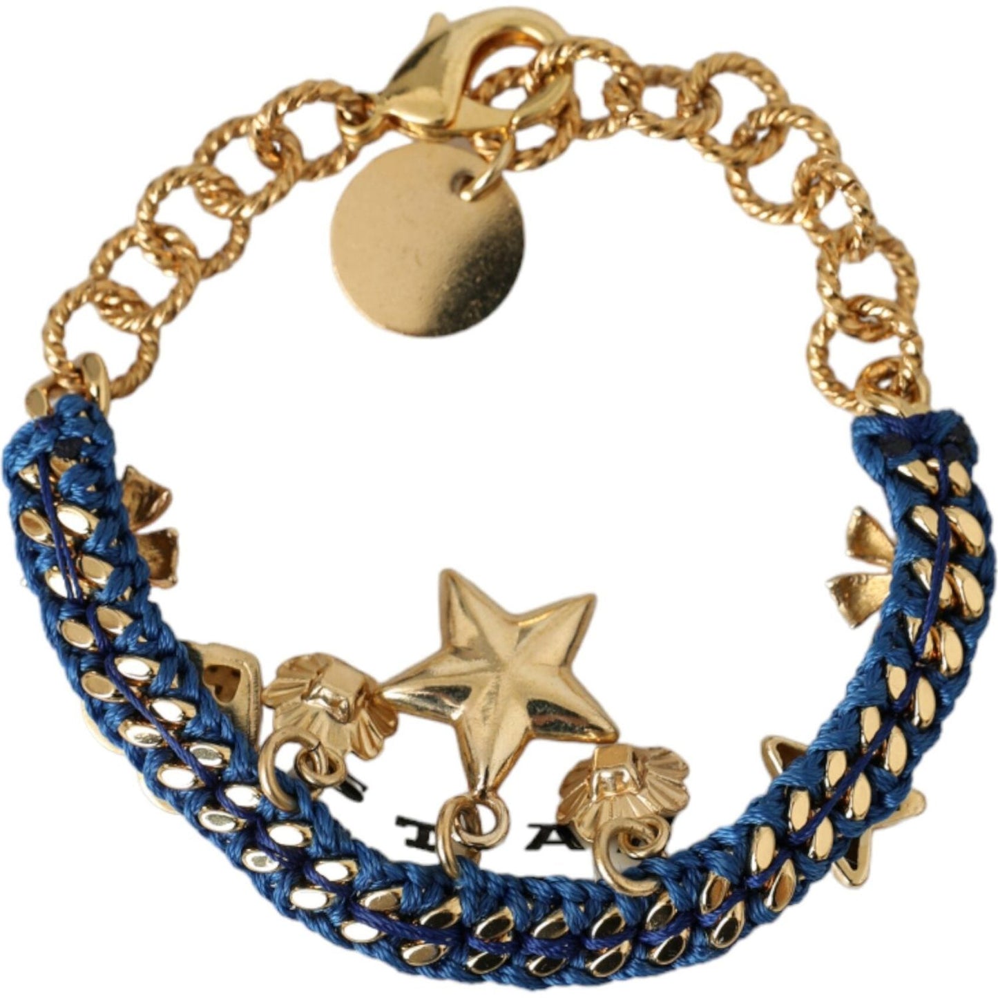 Dolce & Gabbana Gold Tone Brass Chain Star Fashion Bracelet Bracelet