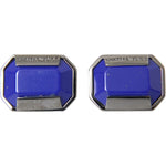 Dolce & Gabbana Silver Plated Brass Pin Crystal Cufflinks Cufflinks