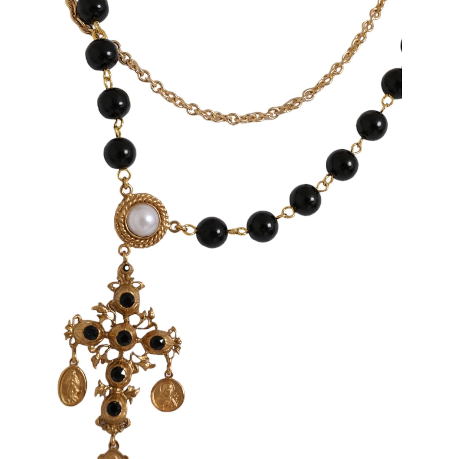 تي شيرت دولتشي آند غابانا قطني أبيض بأكمام قصيرة