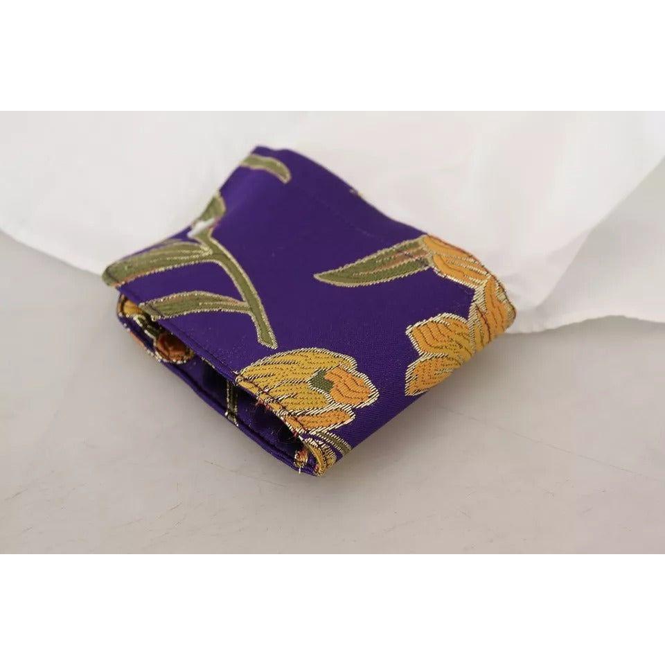 Dolce & Gabbana White Floral Jacquard Cotton Long Sleeves Top