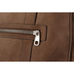 Dolce & Gabbana Brown Leather Shoulder Strap Travel Messenger Gym Men Bag VAS130389