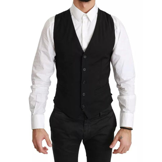 سترة دولتشي آند غابانا سوداء اللون بقصّة Slim Fit