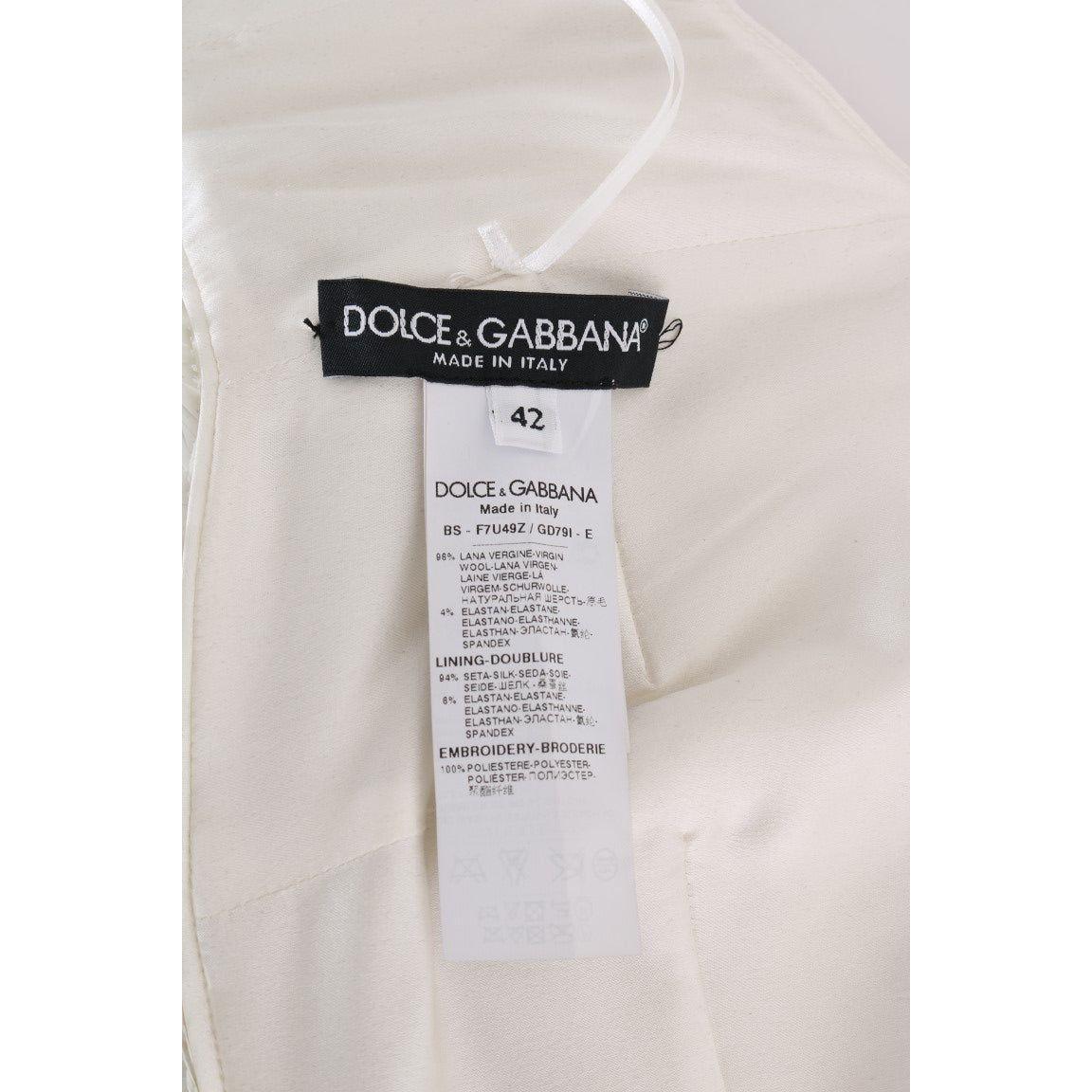 Dolce & Gabbana Multicolor Sequined Stretch Bustier Top 1728,4% Elastane,67345645728,Clothing,Dolce & Gabbana,IT42|M,Material: 96% Wool,Multicolor,New with tags,Sleeveless - T-Shirts - Clothing,T-Shirts - Clothing,Tops & T-Shirts - Women - Clothing,Women,