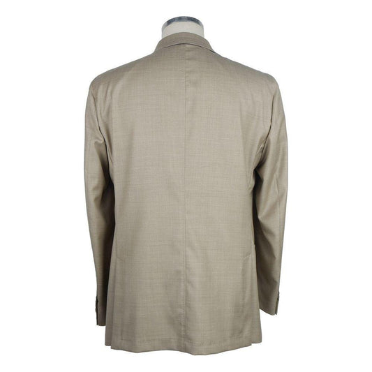 Emilio Romanelli Beige Wool Men's Blazer EM-6590-IT48 | M