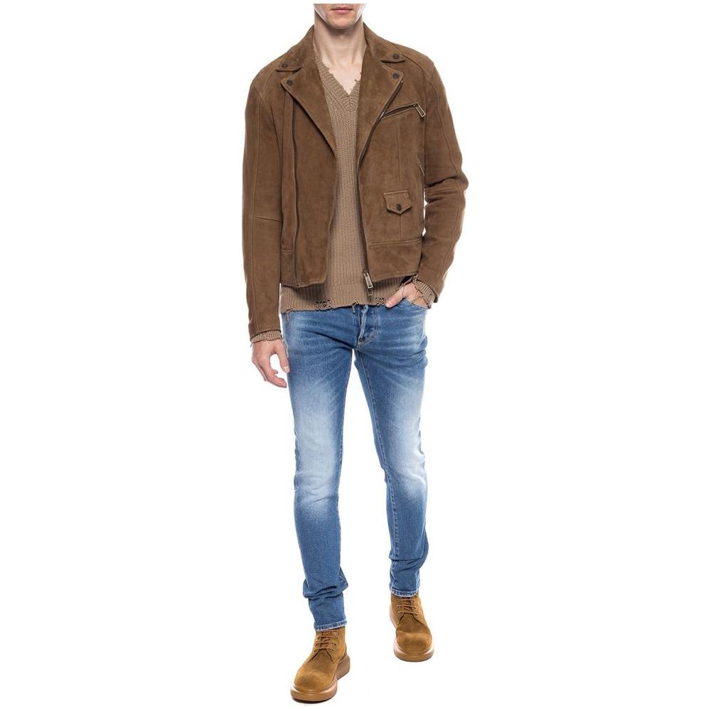 بنطلون جينز رجالي من القطن باللون الأزرق من Dsquared²