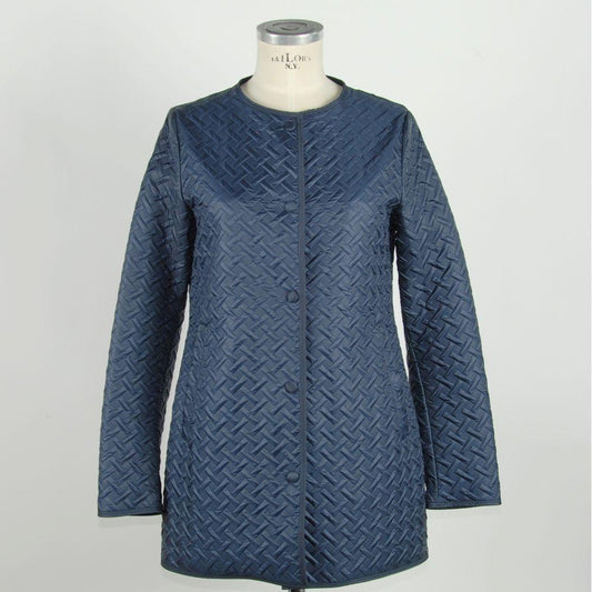 Emilio Romanelli Blue Polyester Women Jacket EM-958-IT48 | XL